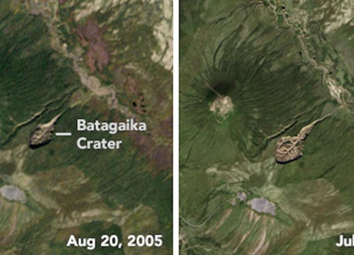 Учёные обеспокоены расширением Батагайского кратера