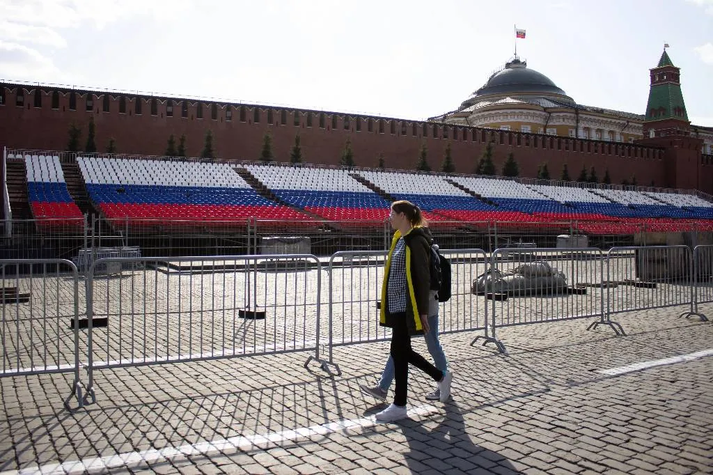 На Красной площади установили трибуны для гостей Парада Победы